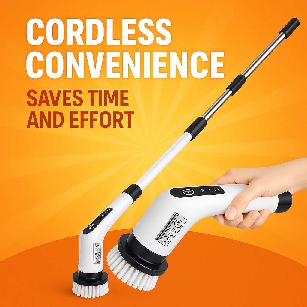 PowerScrub Max: Multipurpose Cordless Cleaning Brush