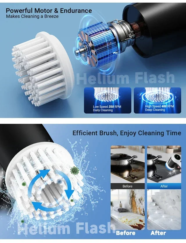 PowerScrub Max: Multipurpose Cordless Cleaning Brush