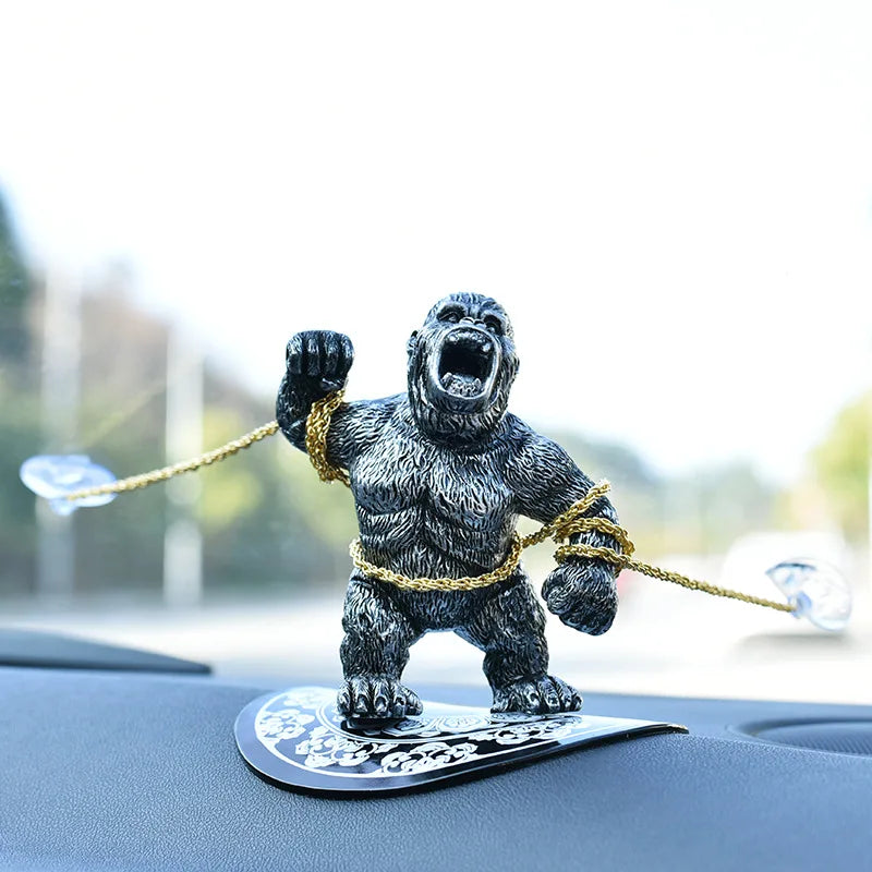 Cute Gorilla Car Dashboard Figure