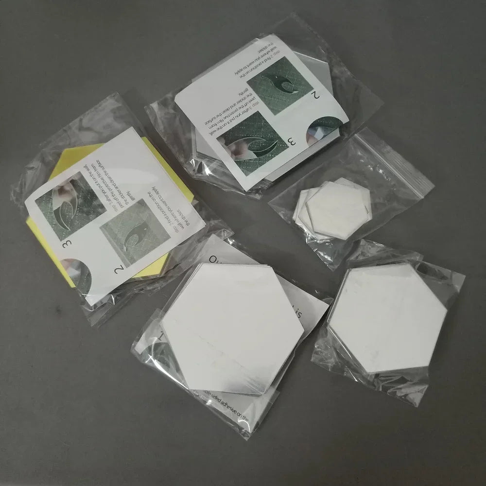Modern Hexagon 3D Wall Mirrors