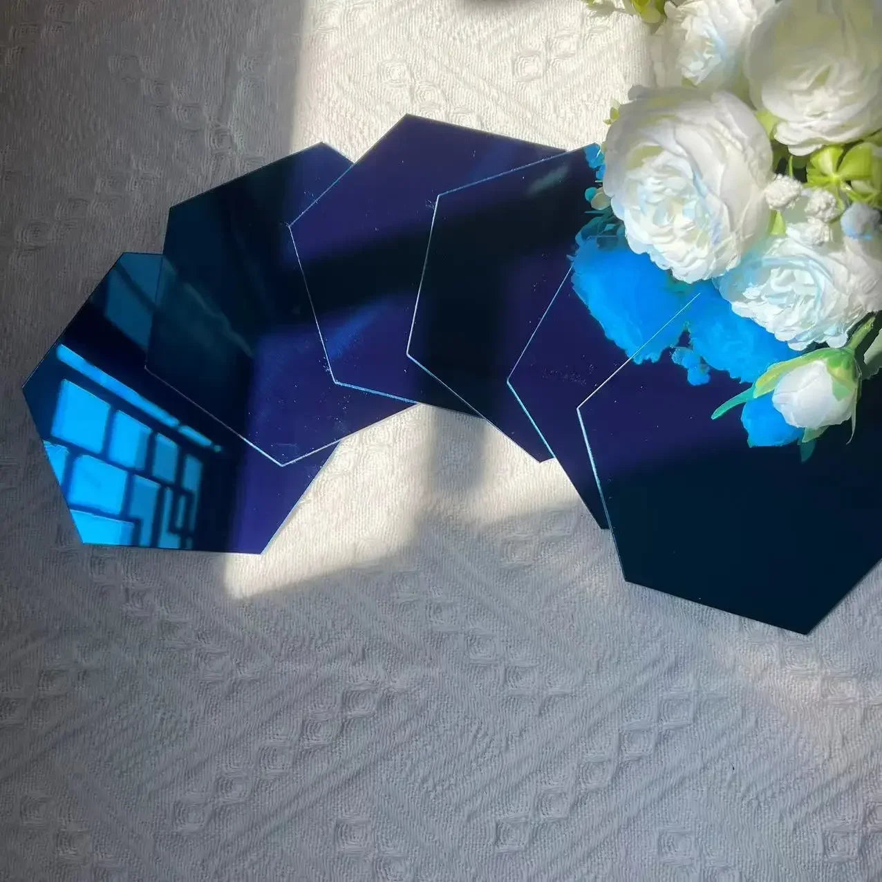 Modern Hexagon 3D Wall Mirrors