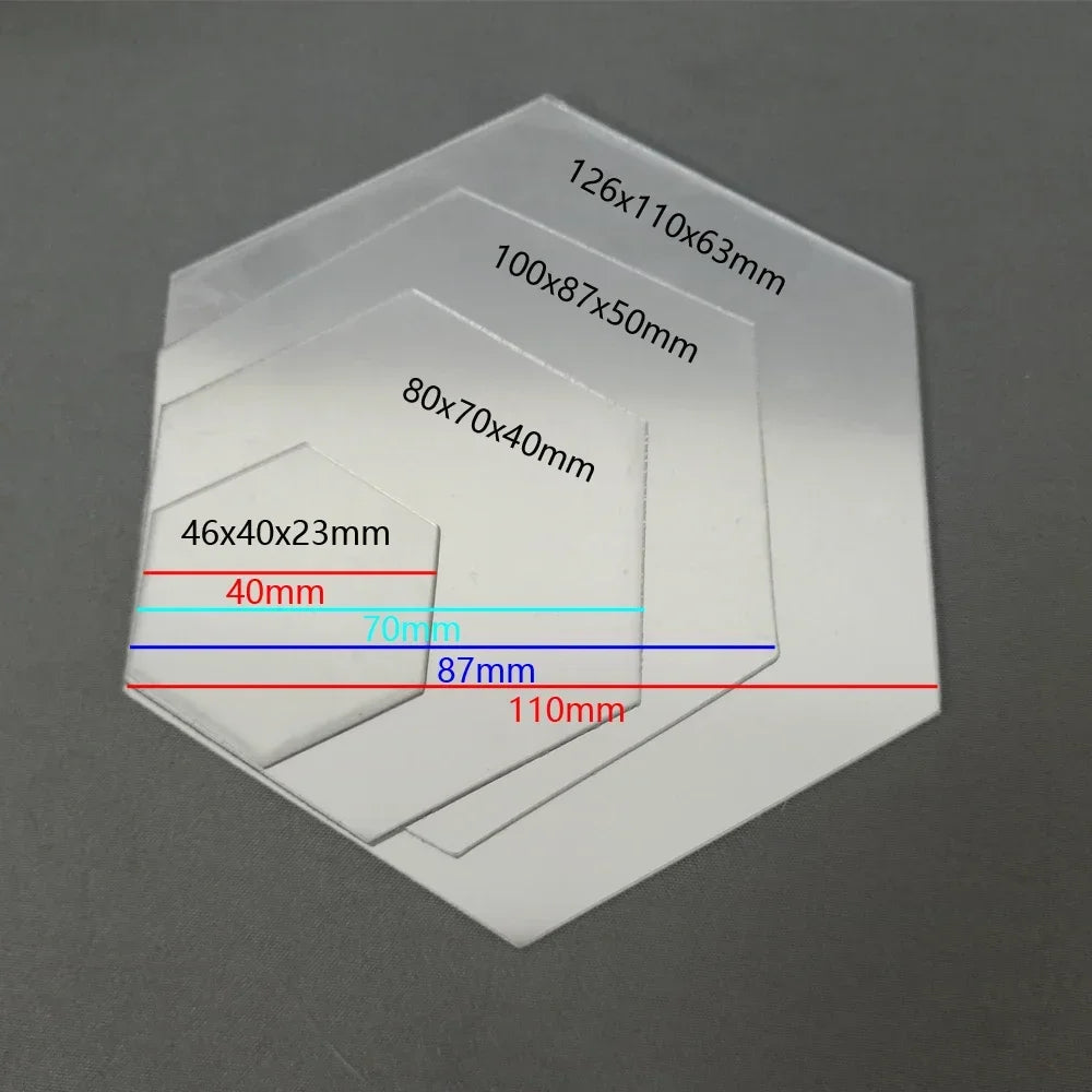 Modern Hexagon 3D Wall Mirrors