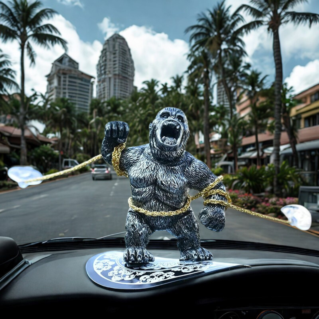 Cute Gorilla Car Dashboard Figure