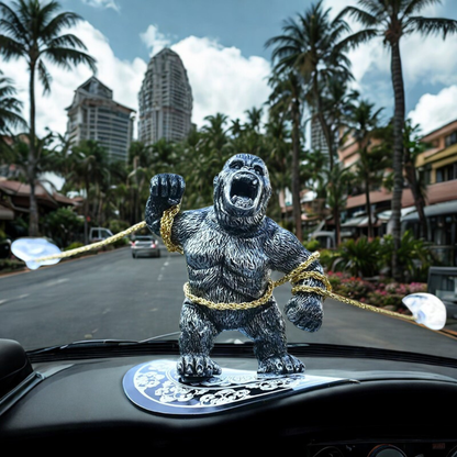 Cute Gorilla Car Dashboard Figure