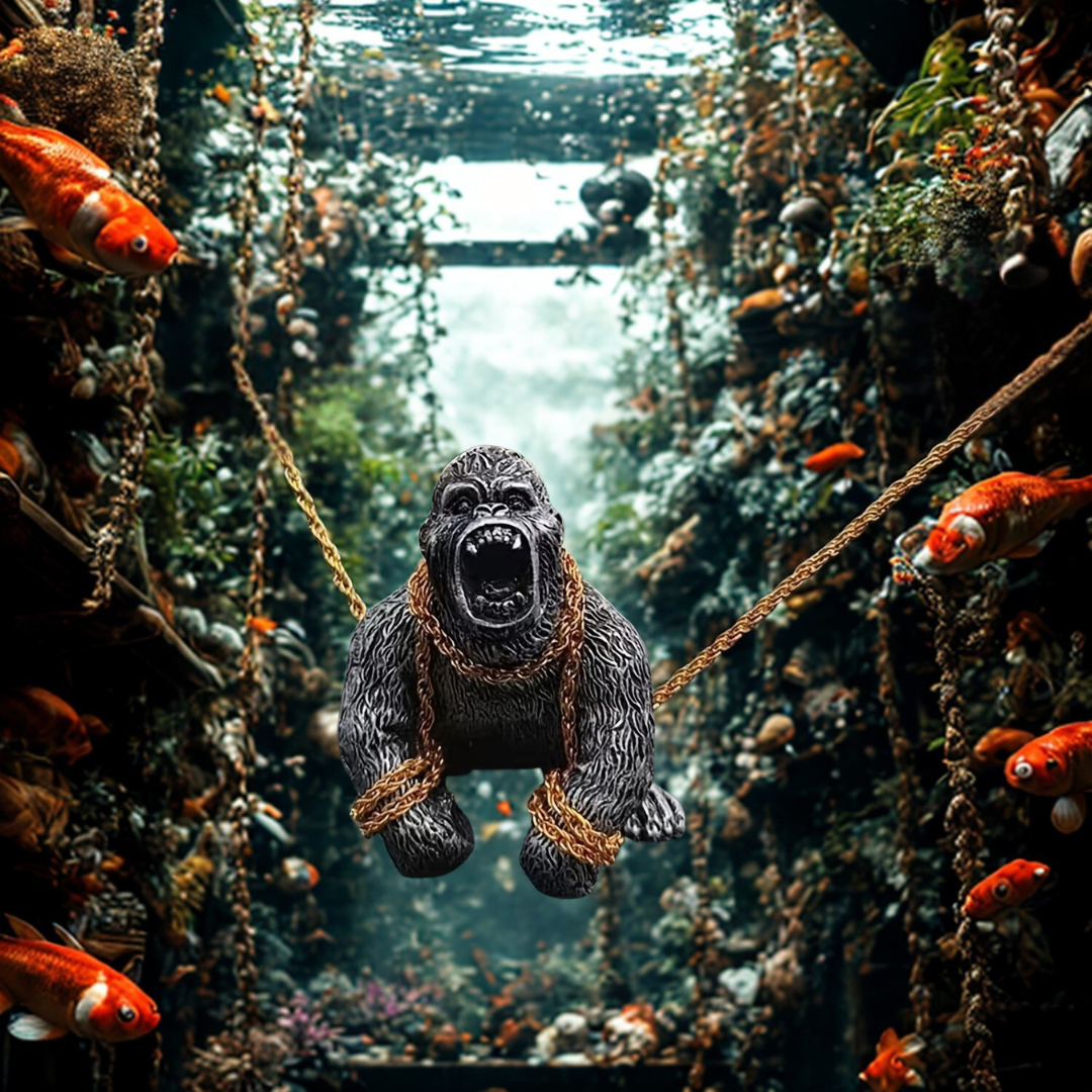 Cute Gorilla Car Dashboard Figure