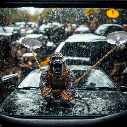 Cute Gorilla Car Dashboard Figure