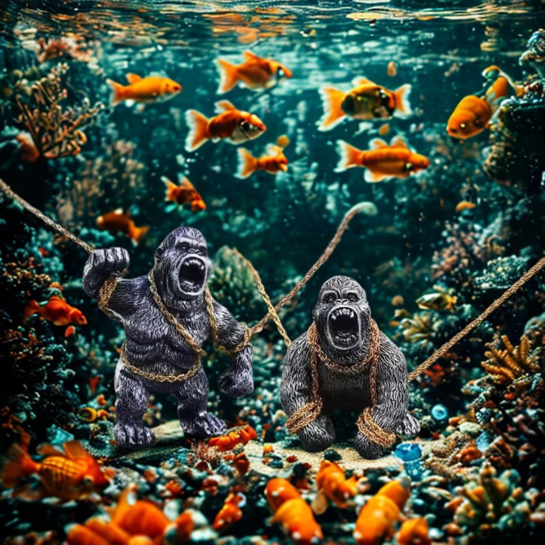 Cute Gorilla Car Dashboard Figure