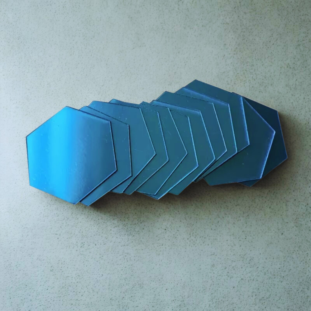 Modern Hexagon 3D Wall Mirrors