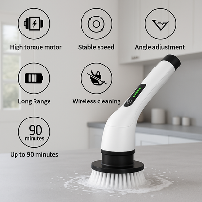 PowerScrub Max: Multipurpose Cordless Cleaning Brush