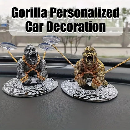 Cute Gorilla Car Dashboard Figure