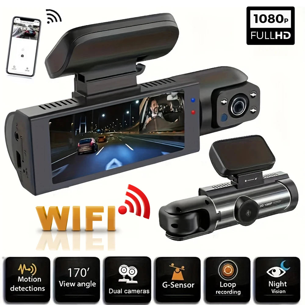 Easy Connect Dual Camera WiFi Dash Cam