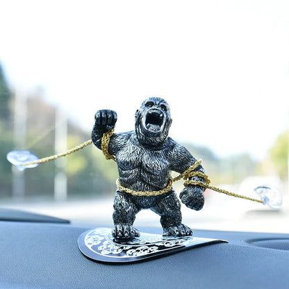 Cute Gorilla Car Dashboard Figure