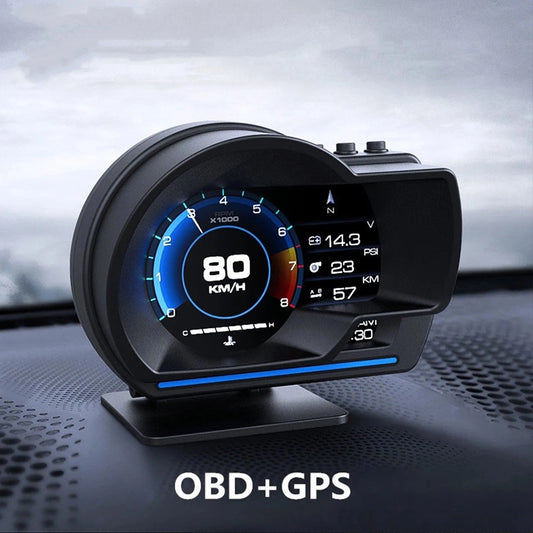 Head Up Display with Speed Warning for Cars