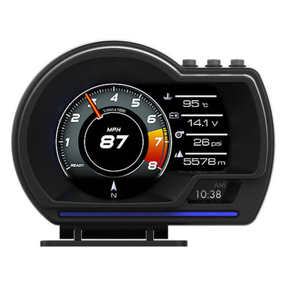 Head Up Display with Speed Warning for Cars