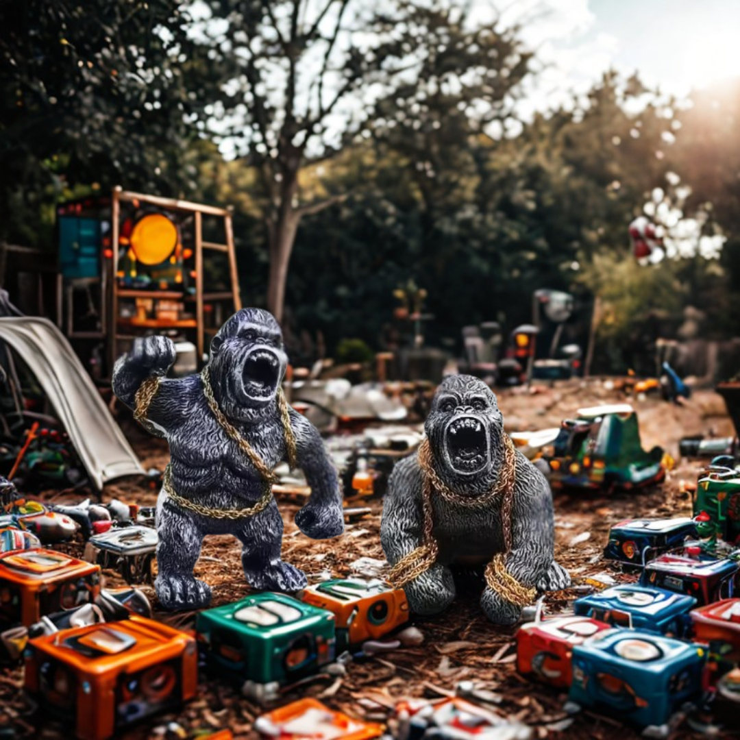 Cute Gorilla Car Dashboard Figure